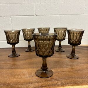 Noritake Perspective Large Smoked Glass Goblets